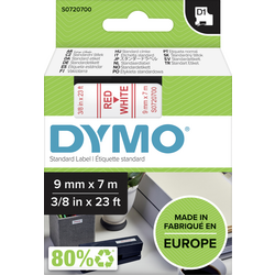 páska do štítkovače  DYMO D1 40915  Barva pásky: bílá Barva písma:červená 9 mm 7 m