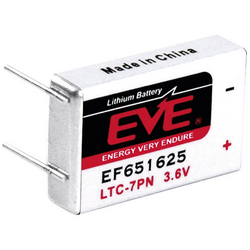 EVE EF651625 speciální typ baterie LTC-7PN pájecí kolíky ve tvaru U lithiová 3.6 V 750 mAh 1 ks