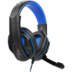 Steelplay HP41 Gaming Sluchátka Over Ear kabelová stereo černá/modrá  regulace hlasitosti, Vypnutí zvuku mikrofonu