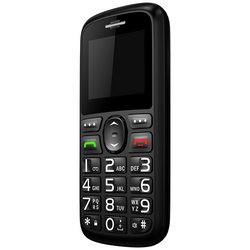Roxx W 60 AZ telefon pro seniory nabíjecí stanice, tlačítko SOS černá