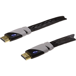 Schwaiger HDMI kabel Zástrčka HDMI-A, Zástrčka HDMI-A 3.00 m černá HDMF30 533 pozlacené kontakty, flexibilní provedení, Ultra HD (4K) HDMI HDMI kabel