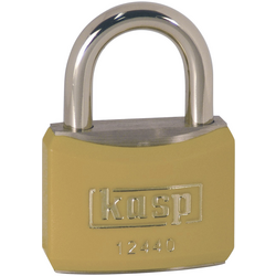 Kasp K12440YELD visací zámek 40 mm zámky s různými klíči   zlatožlutá  na klíč