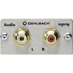 Oehlbach PRO IN Stereo Cinch (R/L)  multimediální využití s přepínáním pohlaví