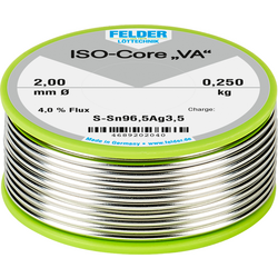 Felder Löttechnik ISO-Core "VA" pájecí cín cívka Sn96,5Ag3,5 0.250 kg 2 mm