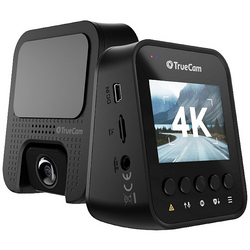 TrueCam H25 kamera za čelní sklo s GPS Horizontální zorný úhel=50 ° zobrazení dat ve videu, G-senzor, WDR, záznam smyčky, automatický start, GPS s detekcí radaru, displej, akumulátor, ochrana souborů