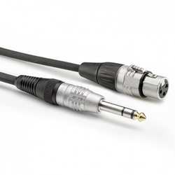 Sommer Cable HBP-XF6S-0300 audio kabelový adaptér [1x jack zástrčka 6,3 mm (stereo) - 1x XLR zásuvka 3pólová] 3.00 m černá