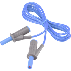 VOLTCRAFT Velmi ohebné bezpečnostní měřicí kabely [lamelová zástrčka 4 mm - lamelová zástrčka 4 mm] 1.50 m;modrá;MSB-501 10 A