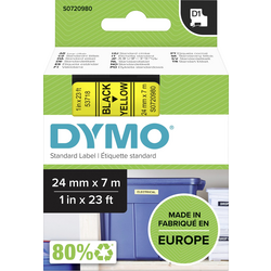 páska do štítkovače  DYMO D1 53718  Barva pásky: žlutá Barva písma:černá 24 mm 7 m