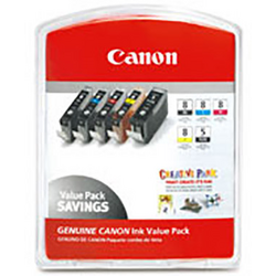 Canon Inkoustová kazeta CLI Value Pack 8 originál kombinované balení černá, zelená, světlá azurová, světlá purpurová, červená 0620B027 sada náplní do tiskárny