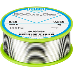 Felder Löttechnik ISO-Core "Clear" Sn100Ni+ pájecí cín cívka Sn99,25Cu0,7Ni0,05 0.250 kg 0.5 mm