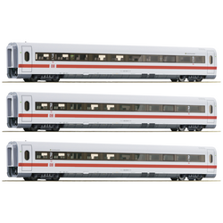 Roco 74029 3dílná sada průběžných vozů ICE 1 Redesign 2005 značky DB-AG Třída 1, třída Avmz 801.8, třída 2, třída Bvmz 802.3, třída 2, třída Bvmz 802.8