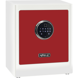 Basi 2020-0000-ROTW mySafe Premium 350 nábytkový trezor na heslo, zámek s otiskem prstu bíločervená