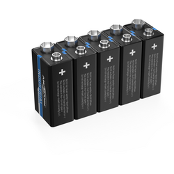 Ansmann Lithium Industrial 6LR61 baterie 9 V lithiová 1200 mAh 9 V 5 ks