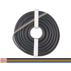 Donau Elektronik 419-010 lanko/ licna  4 x 0.25 mm² černá, zelená, červená, modrá 10 m