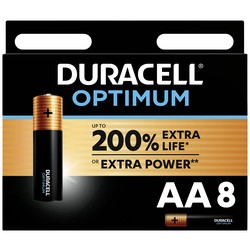 Duracell Optimum tužková baterie AA alkalicko-manganová 1.5 V 8 ks