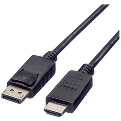 Roline green DisplayPort / HDMI kabel Konektor DisplayPort, Zástrčka HDMI-A 2.00 m černá 11.44.5781 stíněný, krytí TPE, bez halogenů Kabel DisplayPort