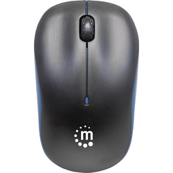Manhattan Success Bezdrátová myš bezdrátový optická černá, modrá 3 tlačítko 1000 dpi