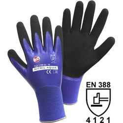 L+D Nitril Aqua 1169-XXL nylon pracovní rukavice  Velikost rukavic: 11, XXL EN 388 CAT II 1 ks