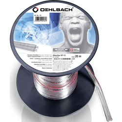 Oehlbach 181 reproduktorový kabel 2 x 1.50 mm² transparentní 20 m