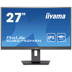 Iiyama PROLITE XUB2792HSN-B5 LED monitor 68.6 cm (27 palec) Energetická třída (EEK2021) E (A - G) 1920 x 1080 Pixel Full HD 4 ms HDMI™, DisplayPort, USB-C®, USB, na sluchátka (jack 3,5 mm), RJ45 IPS LED