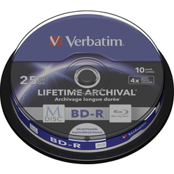 Verbatim 43825 M-DISC Blu-ray XL Rohling 25 GB 10 ks vřeteno s potiskem