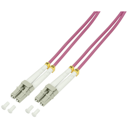 LogiLink FP4LC20 optické vlákno optické vlákno kabel [1x zástrčka LC - 1x zástrčka LC] 50/125 µ Multimode OM4 20.00 m