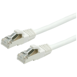 Value 21.99.1226 RJ45 síťové kabely, propojovací kabely CAT 6 S/FTP 0.50 m bílá  1 ks