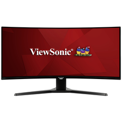 Viewsonic VX3418-2KPC herní monitor 86.4 cm (34 palec) Energetická třída (EEK2021) G (A - G) 3440 x 1440 Pixel UWQHD 1 ms DisplayPort, HDMI™, na sluchátka (jack 3,5 mm) VA LED