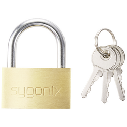 Sygonix SY-5045284 visací zámek 39.8 mm zámky s různými klíči   zlatožlutá  na klíč