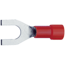 Klauke 620C6 vidlicové kabelové oko 0.50 mm² 1 mm² Ø otvoru=6.5 mm částečná izolace červená 1 ks