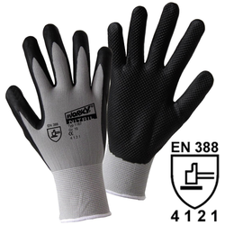 L+D worky NITRIL GRID 1167-7 nylon pracovní rukavice  Velikost rukavic: 7, S EN 388 CAT II 1 pár