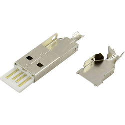 USB zástrčka, typ A zástrčka, rovná DS1107-WN0  DS1107-WN0 Connfly Množství: 1 ks
