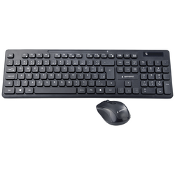 Gembird  bezdrátový Sada klávesnice a myše německá, QWERTZ černá