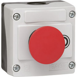 BACO  224211  LBX10210  kulové tlačítko  v pouzdře    červená    uvolnění  1 ks