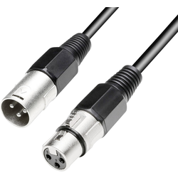 Paccs  XLR propojovací kabel [1x XLR zásuvka - 1x XLR zástrčka] 10.00 m černá