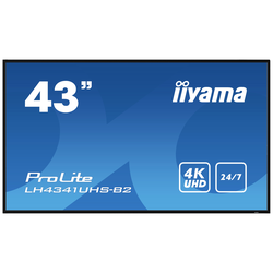 Iiyama ProLite LH4341UHS-B2 displej Digital Signage Energetická třída (EEK2021): G (A - G) 108 cm 42.5 palec 3840 x 2160 Pixel 24/7