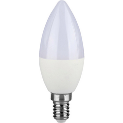 V-TAC 259 LED Energetická třída (EEK2021) F (A - G) E14 svíčkový tvar 4.5 W = 40 W přírodní bílá  (Ø x d) 37 mm x 100 mm  1 ks