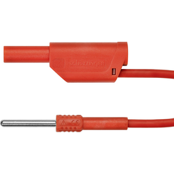 Schützinger AL 8323 / 1 / 100 / RT adaptérový kabel [zástrčka 4 mm - zástrčka 4 mm] červená, 1 ks