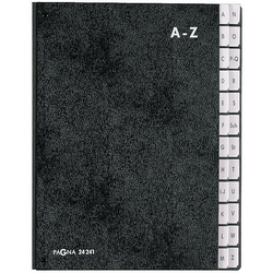 PAGNA pultový pořadač 24241-04  tvrdá lepenka černá DIN A4 Počet přihrádek: 24 A-Z