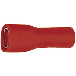 Klauke 8201V faston zásuvka  Šířka zástrčky: 2.8 mm Tloušťka konektoru: 0.5 mm 180 ° plná izolace červená 1 ks