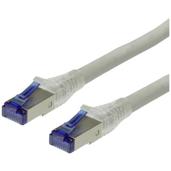 Roline 21.15.0872 RJ45 síťové kabely, propojovací kabely CAT 6A S/FTP 50.00 m šedá plný drát 1 ks