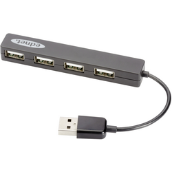 ednet 85040 4 porty USB 2.0 hub  černá