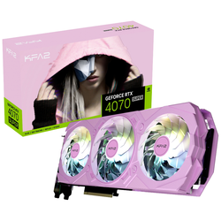 KFA2 grafická karta Nvidia GeForce RTX 4070 EX Gamer Pink 1-Click OC 12 GB GDDR6X-RAM PCIe x16 DisplayPort, HDMI™ přetaktovaná, NVIDIA G-Sync