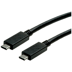 Roline USB kabel USB 3.2 Gen2 (USB 3.1 Gen2) USB-C ® zástrčka 0.50 m černá stíněný 11.02.9052