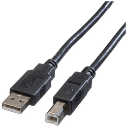 Roline USB kabel USB 2.0 USB-A zástrčka, USB-B zástrčka 3.00 m černá stíněný 11.02.8830