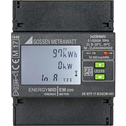 Gossen Metrawatt EM2289 ModbusRTU třífázový elektroměr  digitální  Úředně schválený: Ano  1 ks