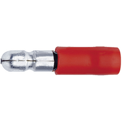 Klauke 1020 kulatý faston 0.50 mm² 1 mm² Ø pin: 4 mm částečná izolace červená 1 ks