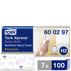 TORK 600297 Xpress Multifold Premium papírové utěrky, skládané (d x š) 34 cm x 21.2 cm bílá 21 x 100 blistrů/bal.  2100 ks