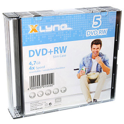 Xlyne 6005000S DVD+RW 4.7 GB 5 ks Slimcase přepisovatelné