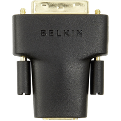 Belkin F3Y038bt HDMI / DVI adaptér [1x HDMI zásuvka - 1x DVI zástrčka 24+1pólová] černá pozlacené kontakty